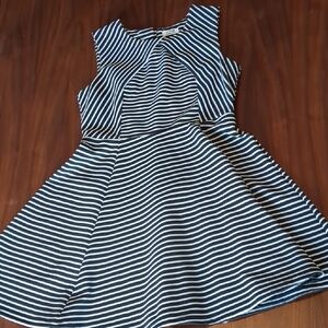Molly Bracken Black and White Striped Dress
